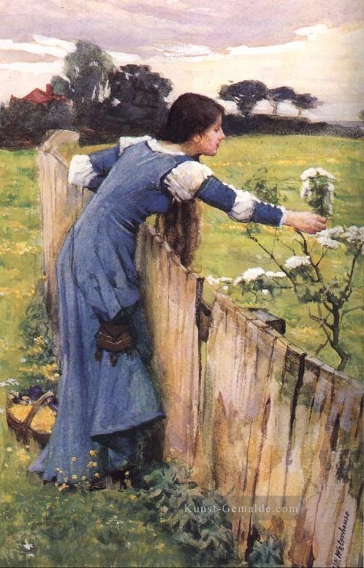 The Flower Picker JW griechischer weiblichen John William Waterhouse Ölgemälde
